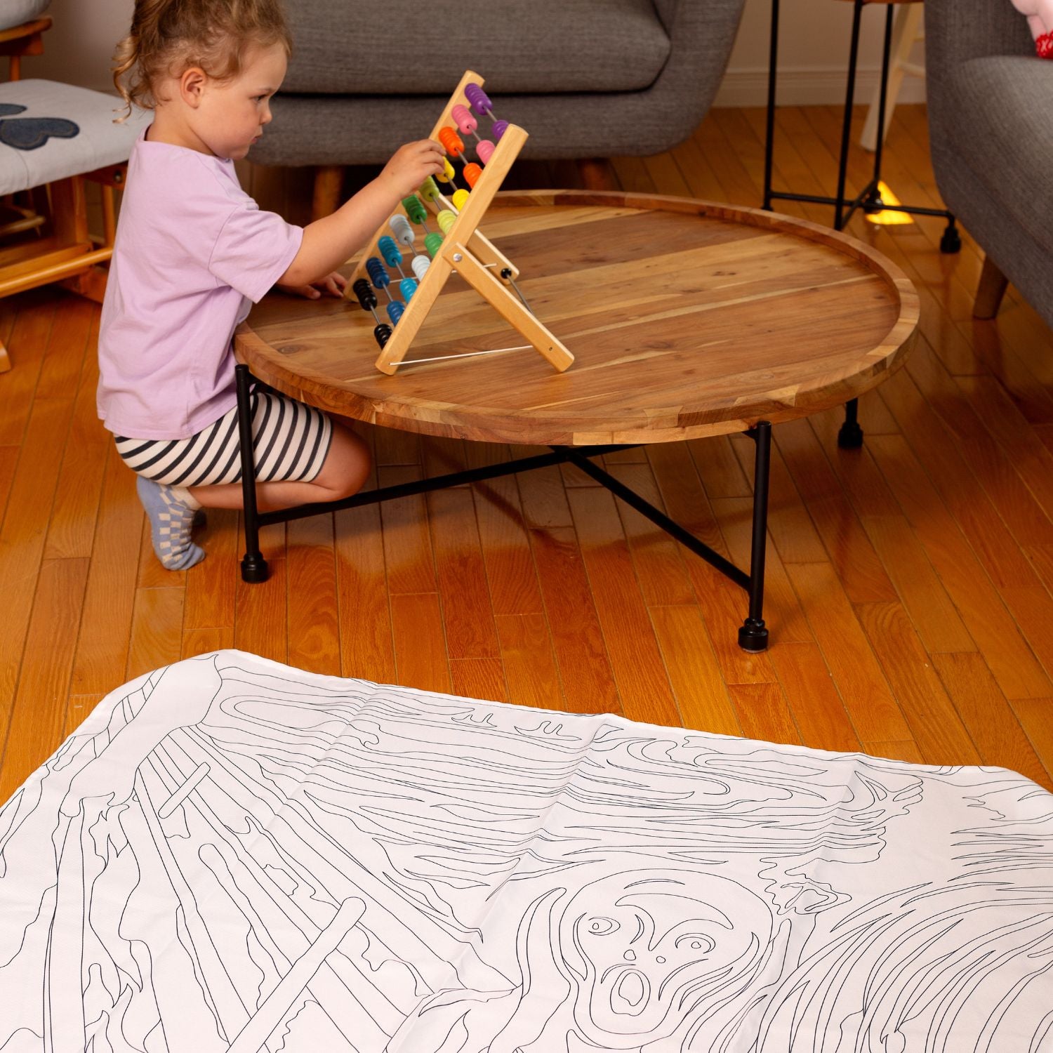 The Scream Edvard Munch - Art Coloring Tablecloth