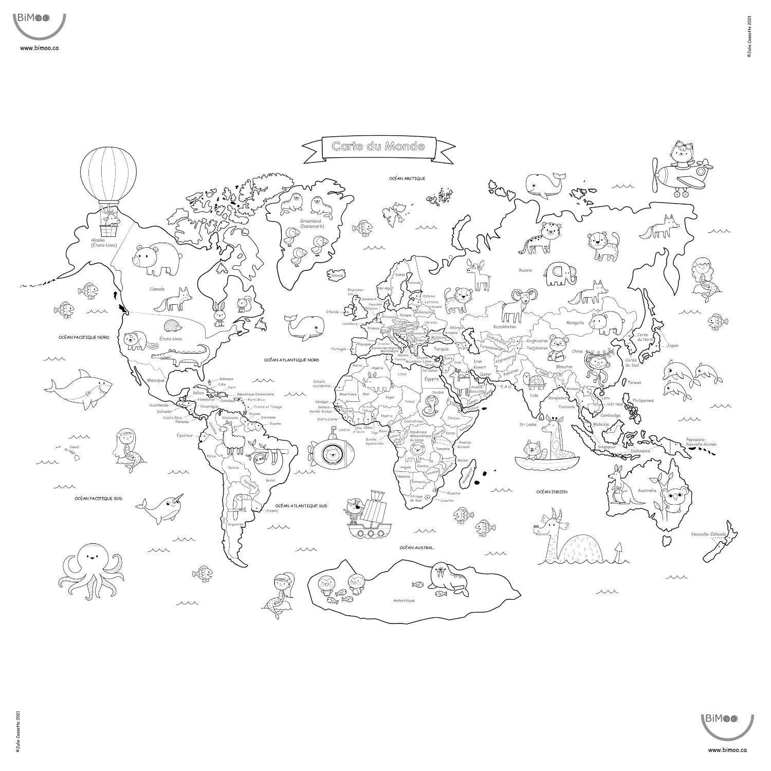world map tablecloth design carte du monde nappe a colorier bimoo 45x45in